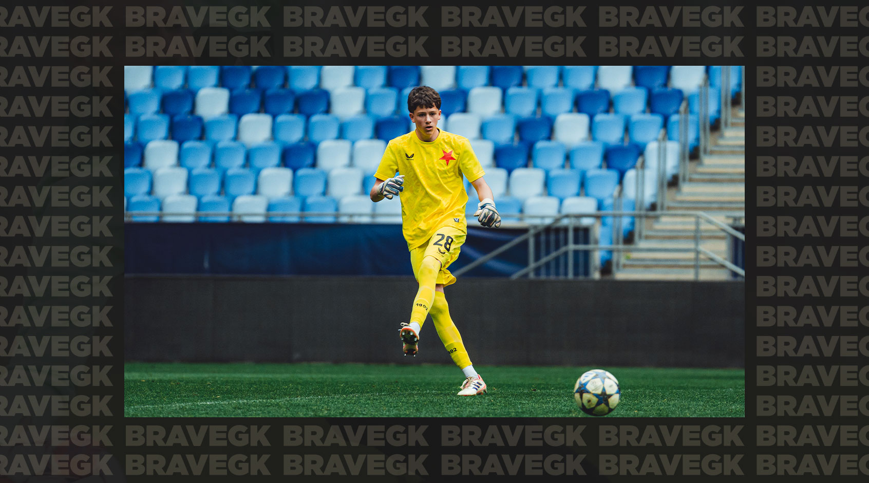Los porteros de los equipos juveniles del Slavia Praga juegan con guantes Brave GK-Блог Brave GK